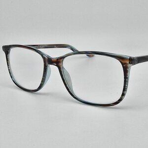 Elements Europa EL290 C1 Aqua Brown Demi Eyeglasses Frame 50-17-140